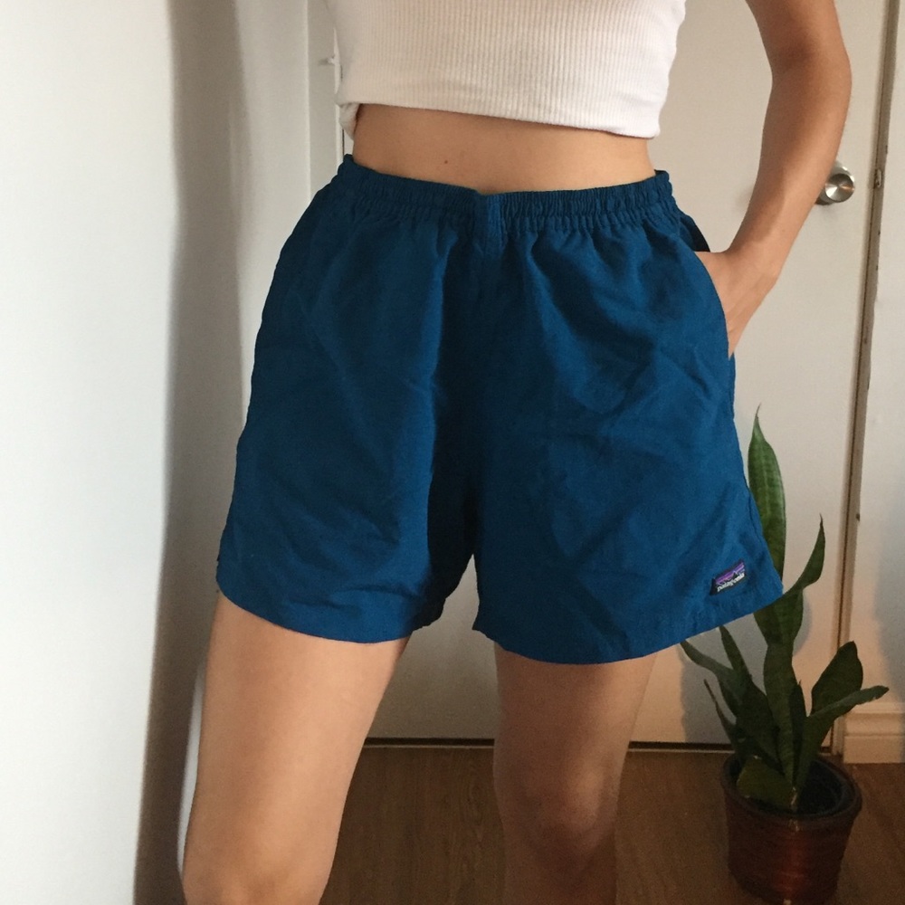 PATAGONIA baggies shorts blue aqua hiking pants